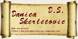 Danica Skerletović vizit kartica